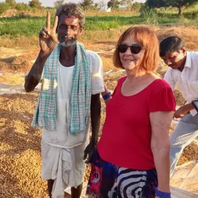 Farmer at Hubli, during tour of Badami