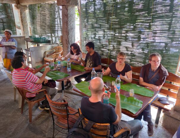 Lunch during Channapatna tour