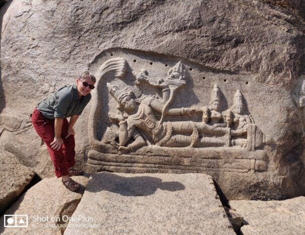 Rock cut sculptures