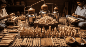 Mysore sandal oil making