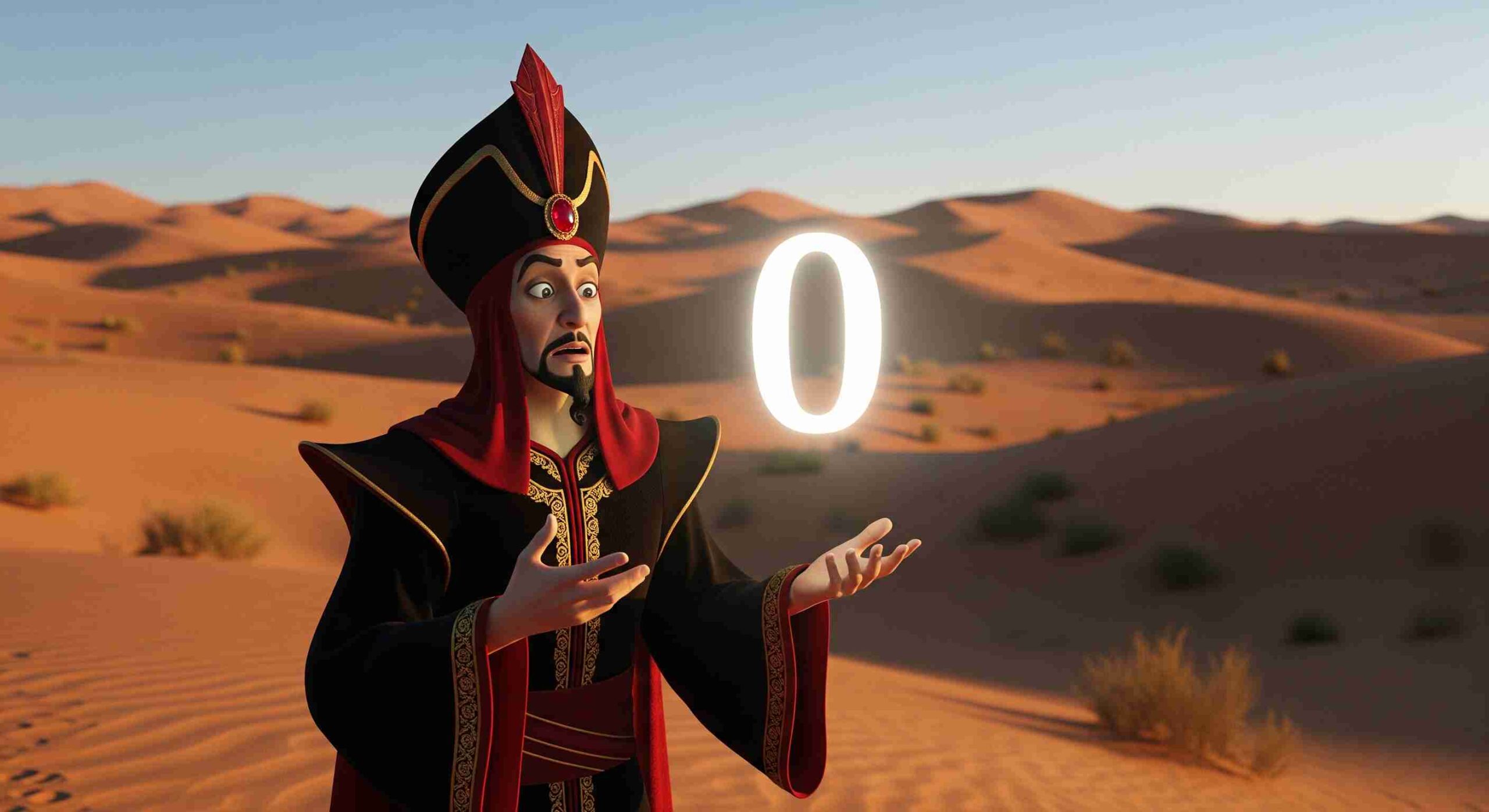 Jafar, zero and arabian nights