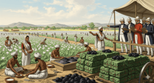 Opium made in Bhiar. exported to China by British
