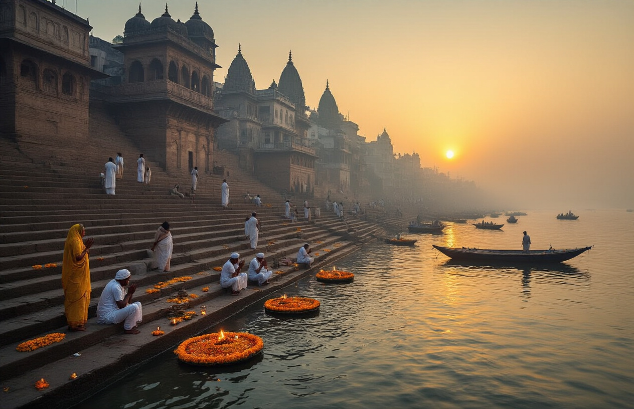 Witness the Spiritual Power of the Ganges River in Varanasi