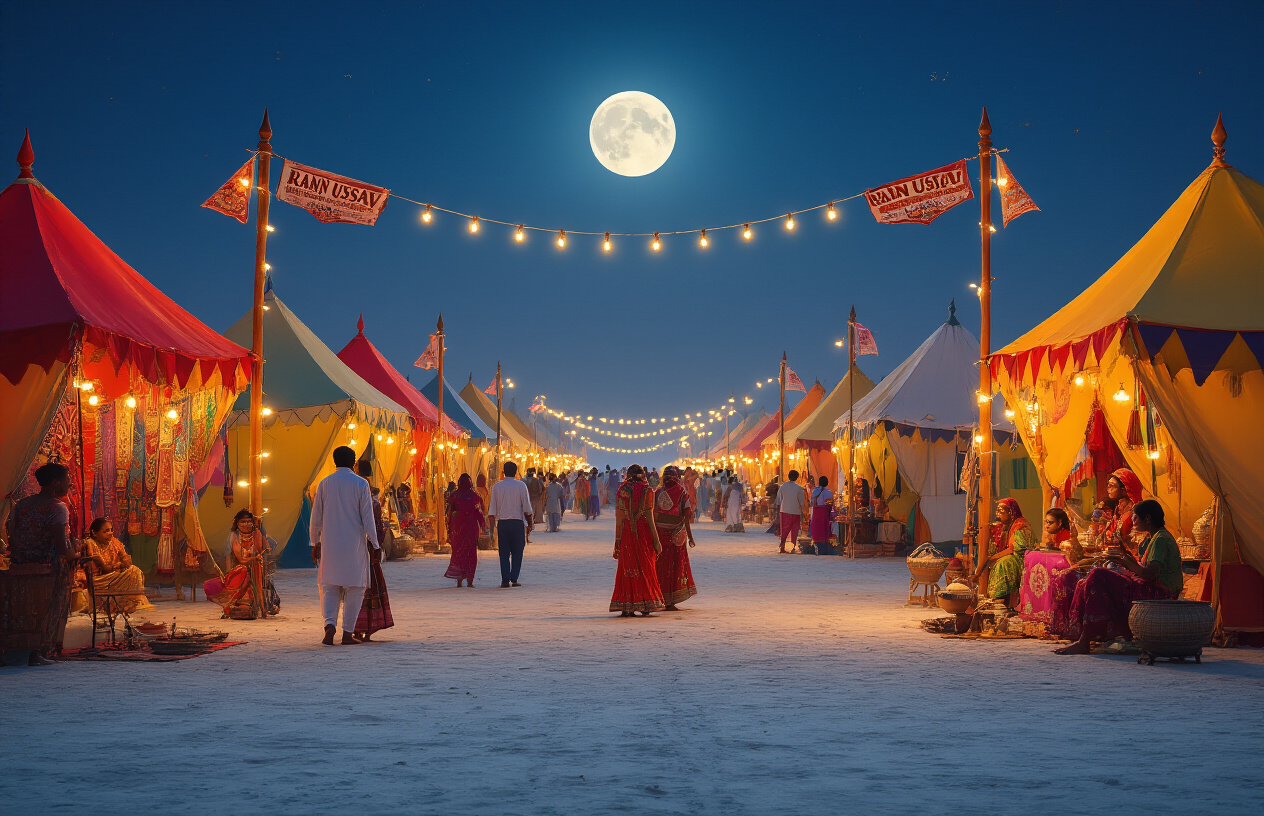 Attend the Vibrant Rann Utsav Festival