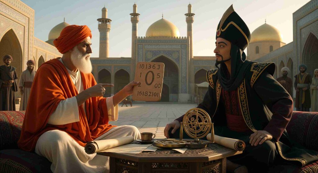 Zero concept moved from India to Baghdad