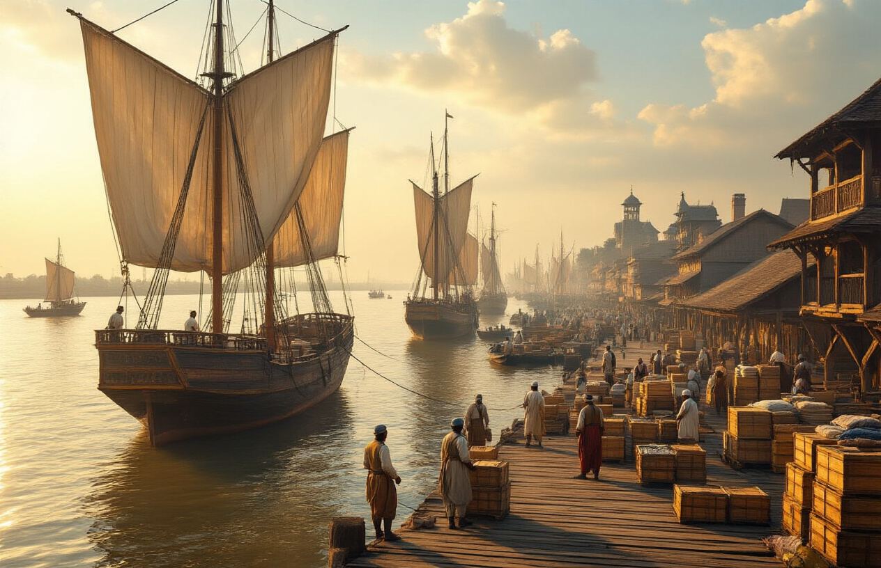 Economic Transformation: Trade Networks That Connected Bengal to Europe