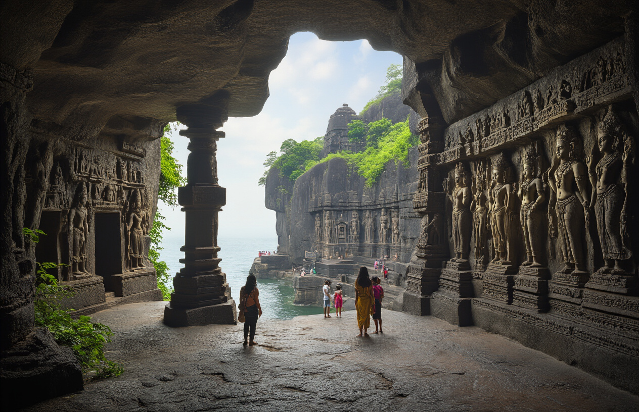 Elephanta Island Maharashtra - Ancient Cave Temples and Historical Marvels
