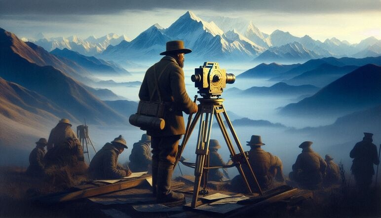 Measuring India from St Thomas Mount