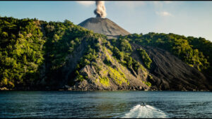 Cruise to barren island active volcano