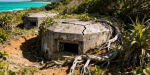 Japanese bunkers in Ross island tour from Port Blair