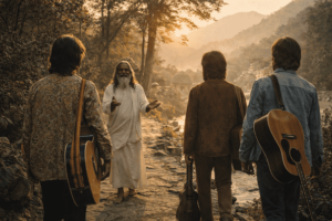 Beatles arrive in Rishikesh to meet Mahesh Yogi
