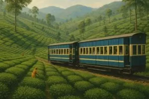 Nilgiri Mountain Railway Coonoor tea gardens UNESCO toy train Blue Mountains