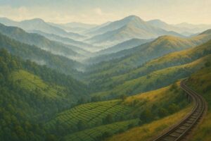 Nilgiri Mountain Railway panoramic Blue Mountains landscape UNESCO Western Ghats
