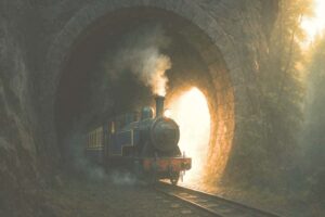 Nilgiri Mountain Railway tunnel dark forest gorge steam train heritage UNESCO
