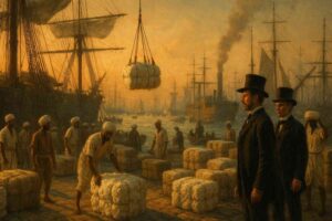 Victorian cotton trade India Deccan Plateau Mumbai port Bhor Ghat railway history 1850s