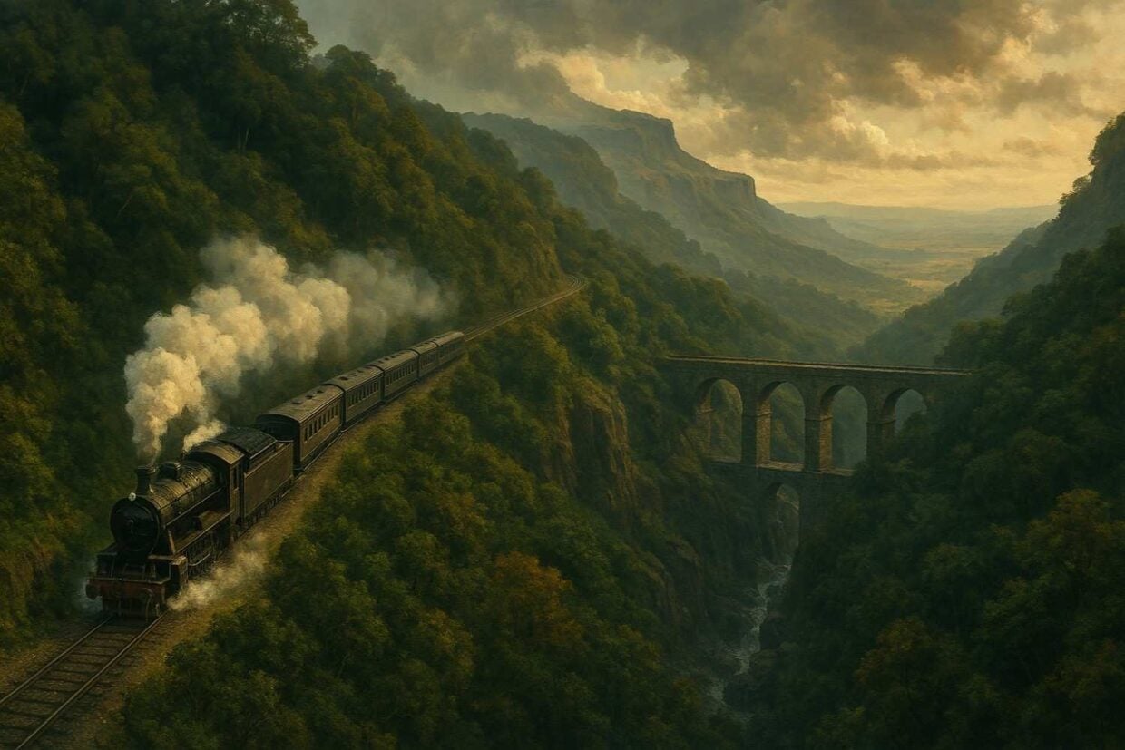 Bhor Ghat railway Western Ghats Mumbai Pune heritage tour Victorian engineering 1863