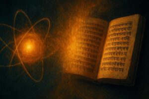 uncertainty principle Upanishads quantum physics Indian philosophy convergence atom Sanskrit