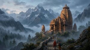 Nagara temple architecture North India shikhara mountain peak style