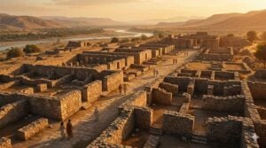 Ancient university ruins Indus