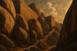 Chitradurga Fort granite boulder landscape Karnataka Deccan plateau military engineering Nayaka