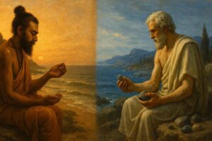 Kanada Democritus atomic theory parallel independent discovery ancient India Greece