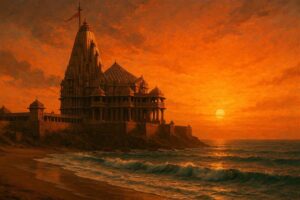 Somnath temple Gujarat Jyotirlinga Arabian Sea sacred heritage Kanada birthplace