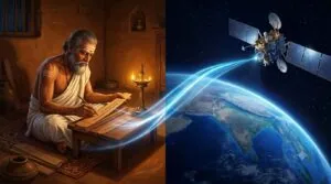 Madhava pi calculation 11 decimal places Kerala mathematics GPS satellite navigation