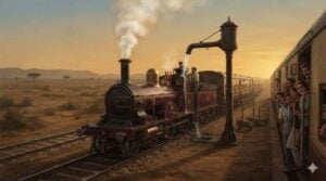 Fairy Queen train water stop heritage railway Delhi Alwar Rajasthan steam locomotive refill