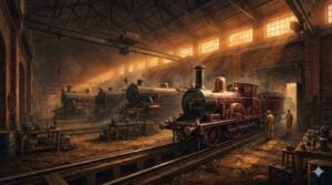 Rewari Railway Heritage Museum 1893 steam locomotive shed India Fairy Queen heritage only surviving