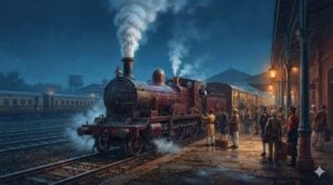 Fairy Queen train Delhi Cantonment Station departure heritage railway morning steam Rajasthan