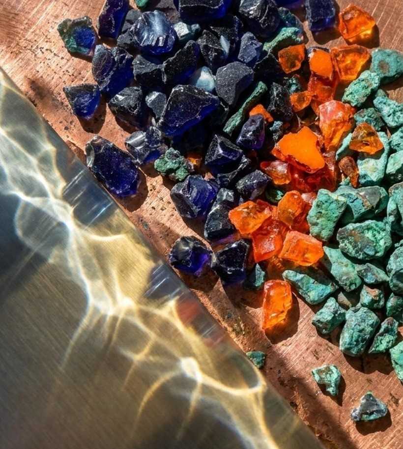 Enamelling workshop in Varanasi